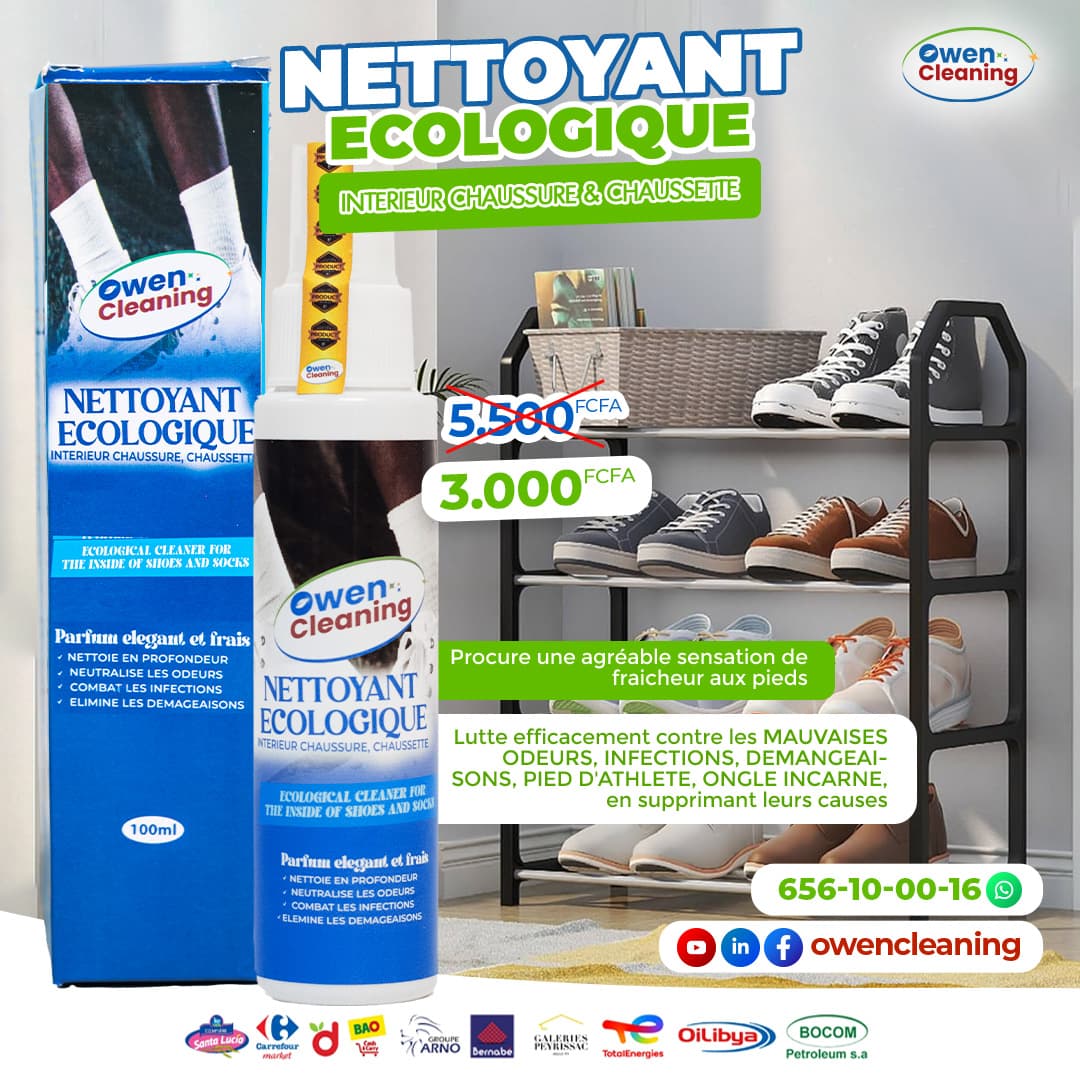 Nettoyant Écologique Intérieur Chaussure