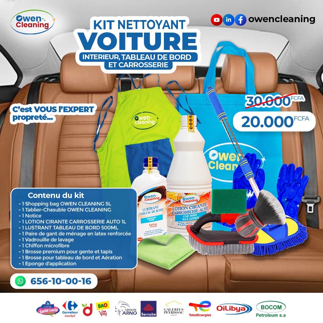 Kit Nettoyant Voiture
